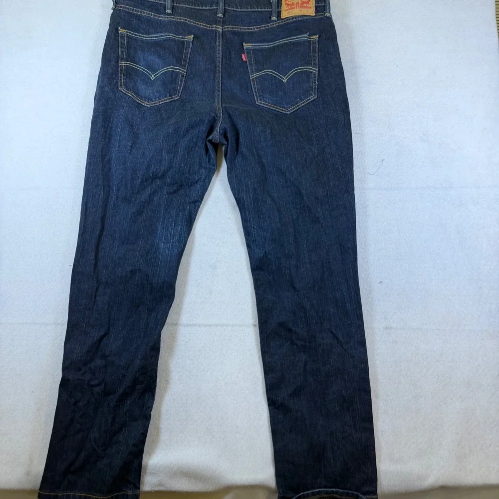 Levis 541 Athletic Taper Mens Jeans Dark Indigo‎ Blue Denim W42 L34 18757-0000